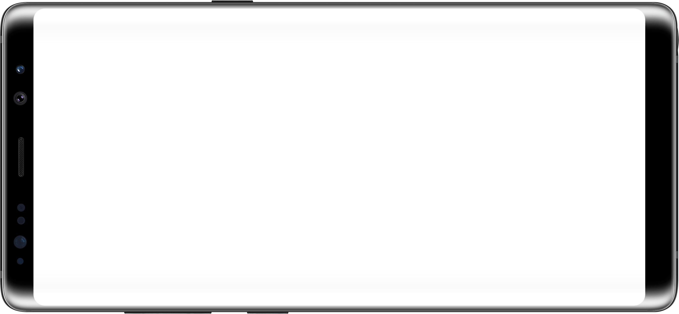 Galaxy Note8 no modo paisagem
