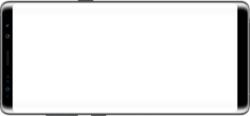 Galaxy Note8 in Landscape mode