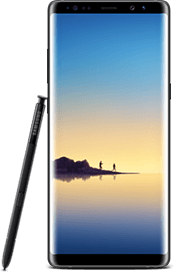 Front view of Galaxy Note8 in portrait mode
