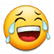 Laughing emoji in the girl’s response in messaging app