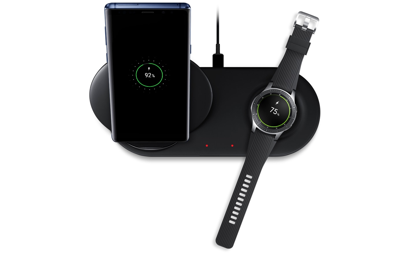 Wireless Charger Duo, Black Mobile Accessories - EP-N6100TBEGUS