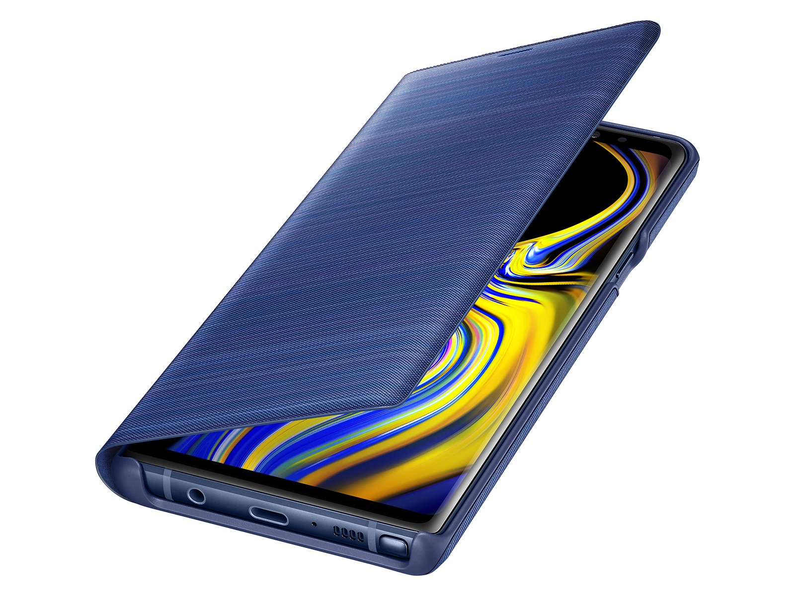 Galaxy Note9 LED Wallet Cover, Ocean Blue Mobile Accessories EFNN960PLEGUS Samsung US