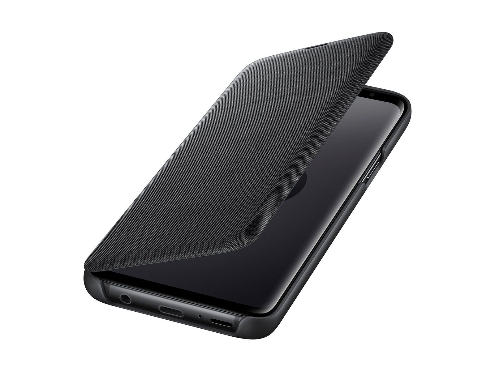 Thumbnail image of Galaxy S9+ LED Wallet Cover, Black